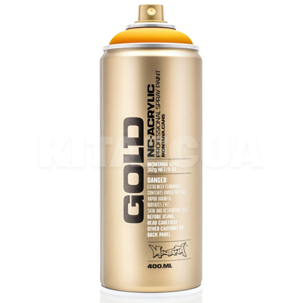 Фарба декоративна акрилова 400мл 1230 "жовток" оранжева напівматова Gold MONTANA (284090-MONTANA)