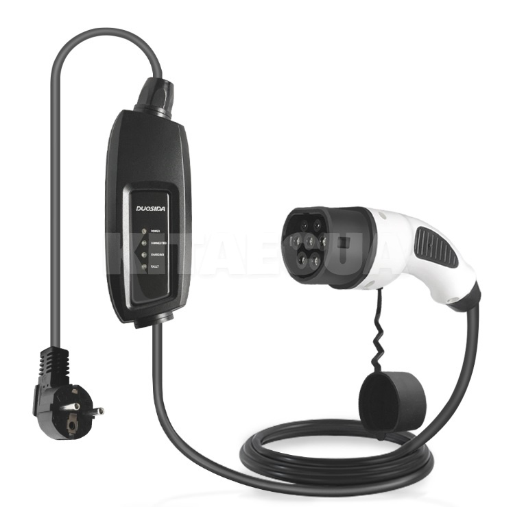 Зарядка для електромобіля Type 2 3.7 кВт 16А 1-фаза Duosida (DUO3TYPE2)