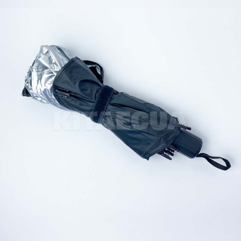 Зонт автомобильный солнцезащитный 140*80см в кожаном чехле (00000070147) - 2