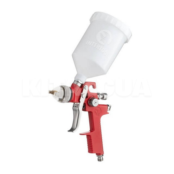 Краскопульт пневматический HVLP 1.4мм 3 бар бачок 600мл Intertool (PT-0104-INTERTOOL)