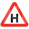 Наклейка знак "Н" наружный 140х140 мм (znak_H)
