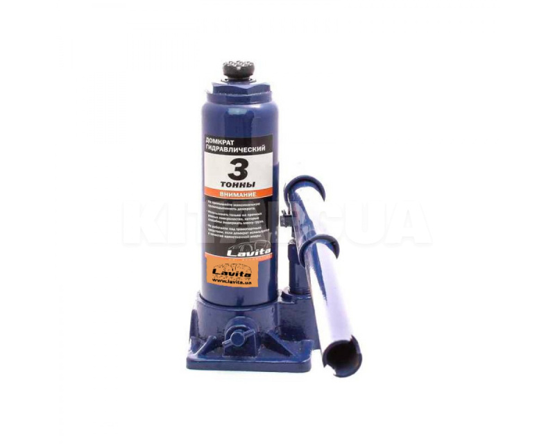 Домкрат гидравлический бутылочный до 3т (180-340 мм) с пластиковым кейсом LAVITA (LA JNS-03PVC) - 2