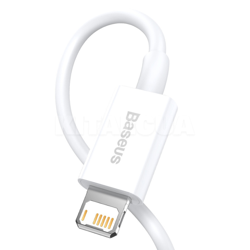 Кабель USB Lightning Dynamic Series Fast Charging 2.4А 480mbps 2м білий BASEUS (CALD000502) - 10