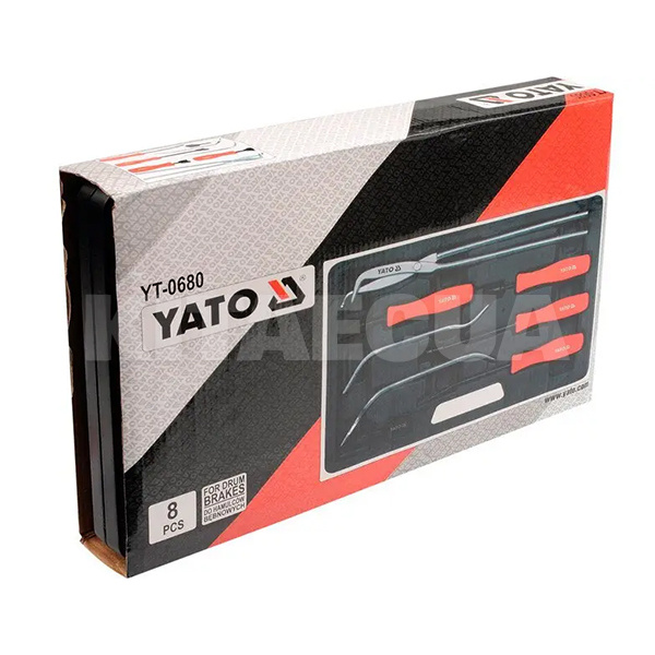 Набір для заміни гальмівних колодок 8 предметів YATO (YT-0680) - 2