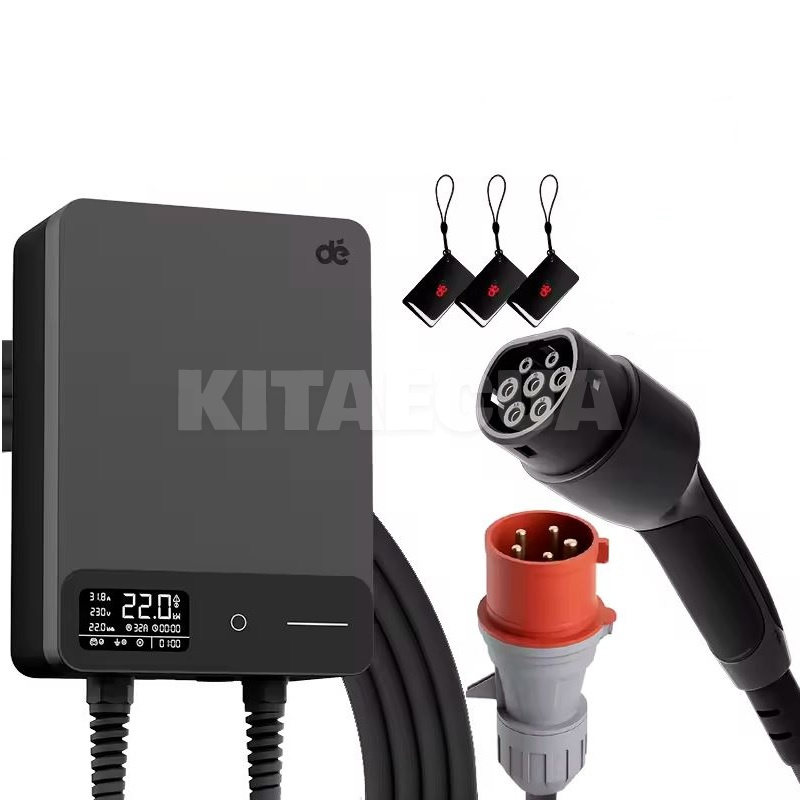 Зарядка для электромобиля Type 2 22 кВт 32A 3-фази Wi-Fi DEPOW (DE22-32-3PH-TP2-CS-C5)