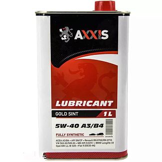 Масло моторне синтетичне 1л 5W-40 Gold Sint AXXIS