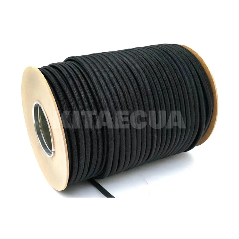Шнур для тенту 50м еластичний чорний (051-0103)