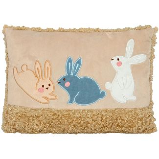 Подушка в машину декоративна "Little Rabbits" бежевий Tigres