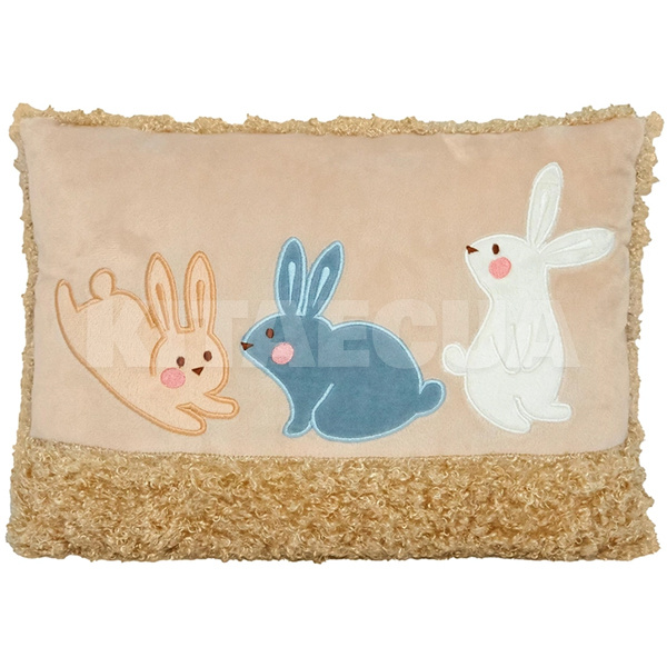 Подушка в машину декоративная "Little Rabbits" бежевая Tigres (ПД-0437)