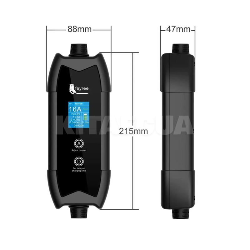 Зарядка для электромобиля Type 2 3.5 кВт 16А 1-фаза Flying Cat FEYREE (FY3.5-16-1PH-TP2-F8-) - 3