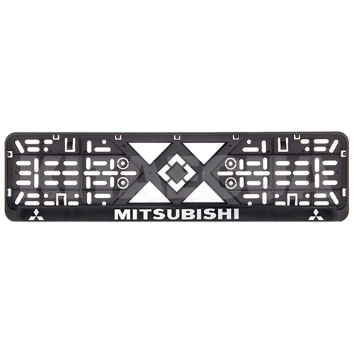 Рамка номерного знака пластик, с рельефной надписью MITSUBISHI VITOL (50268)