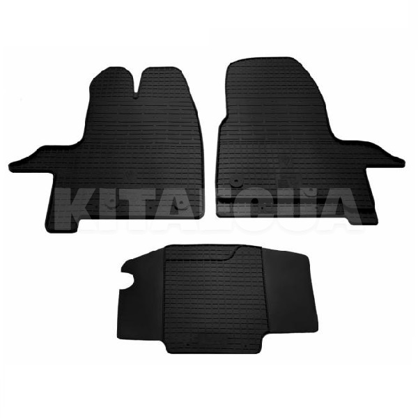 Резиновые коврики передние в салон Ford Tourneo Custom (2012-н.в.) FC2 клипсы Stingray (1007113)