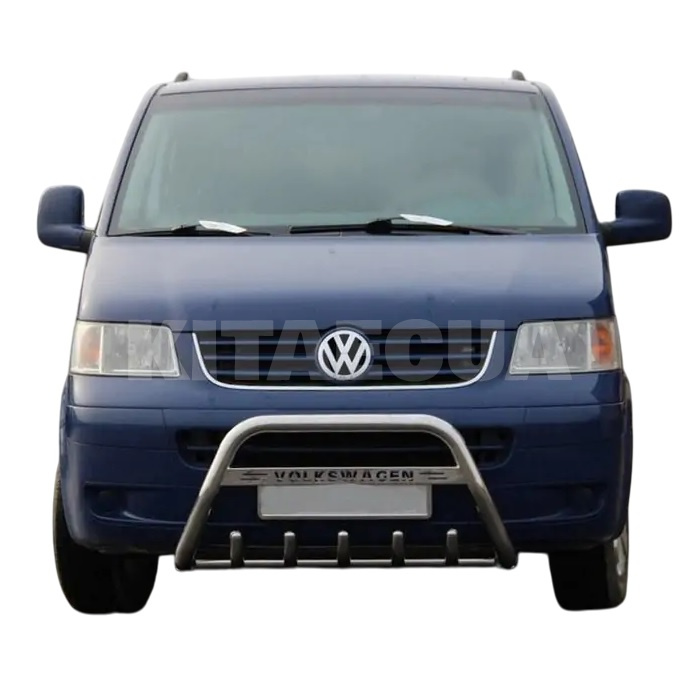 Кенгурятник WT003 Volkswagen T5 Transporter 2003-2010 60мм нержавеющая сталь с надписью CAN (dug739002) - 4