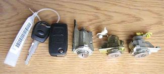 Комплект ключей и личинок ОРИГИНАЛ