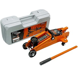 Домкрат гидравлический подкатной до 2т (125мм-300мм) пластиковый кейс EL 350 001 ELEGANT