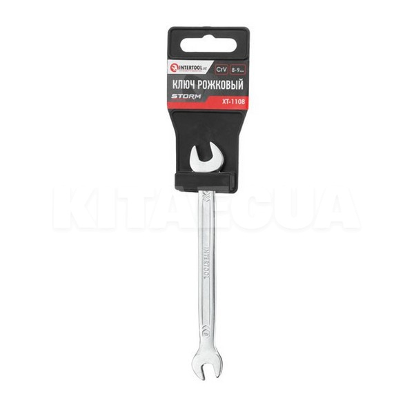 Ключ рожковый 8 х 9 мм Cr-V DIN3110 STORM Intertool (XT-1108) - 3