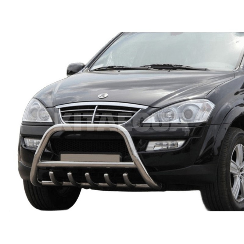 Кенгурятник WT003 SsangYong Actyon 2005-2018 нержавеющая сталь CAN (dug620578) - 3