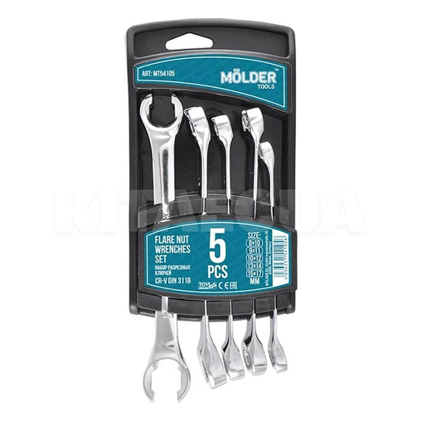 Набор ключей разрезных 5 предметов 8-17 мм MOLDER (MT54105)