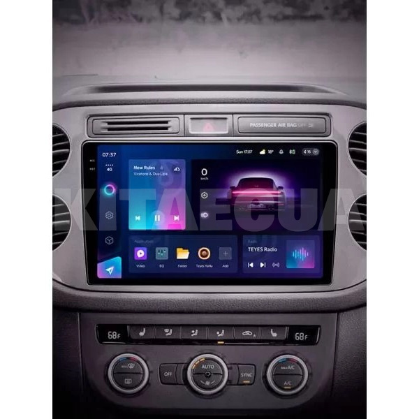 Штатна магнітола CC3 2k 4+32Gb 9" Volkswagen Tiguan 1 NF 2006-2017 (F2) срібляста Teyes (36504) - 3