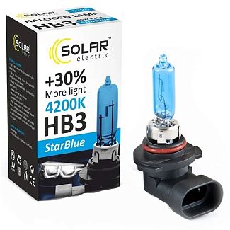Галогенная лампа HB3 65W 12V StarBlue +30% Solar