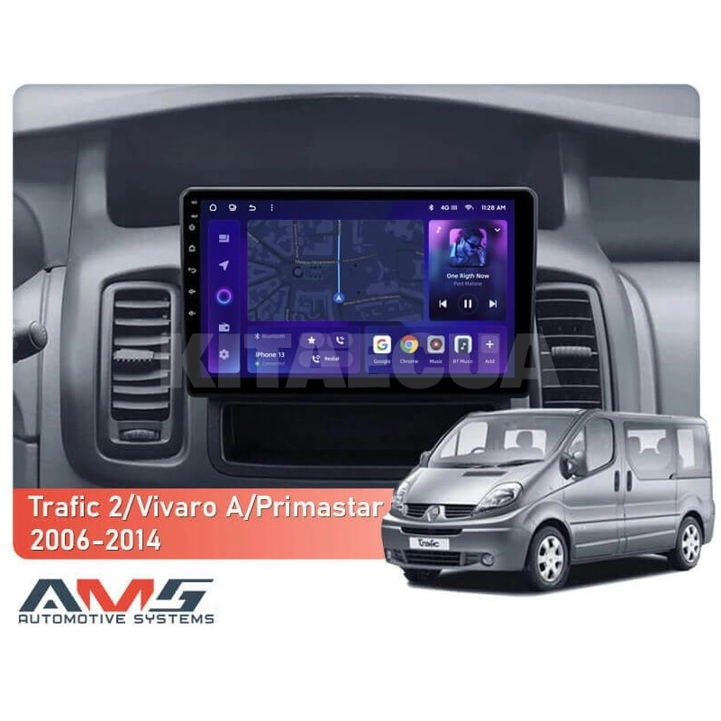 Штатна магнітола MOSS M3 4+32 ГБ 10" Opel Vivaro A 2006-2014 (B) AMS (50878) - 2