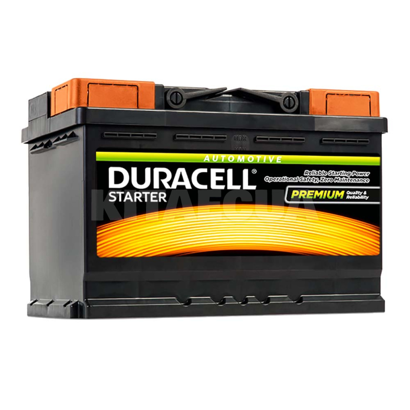 Акумулятор автомобільний 72Ач 660А "+" праворуч DURACELL (DS72)