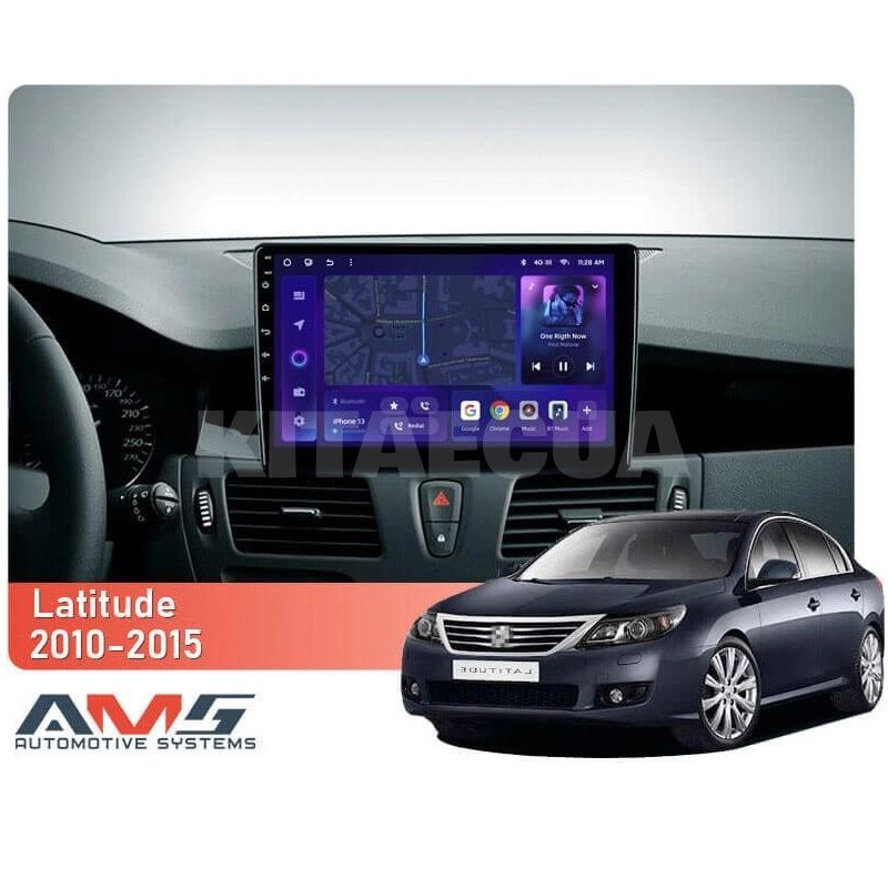 Штатна магнітола MOSS M3 4+32 ГБ 10" Renault Latitude 1 2010-2015 (L3) AMS (50873) - 2