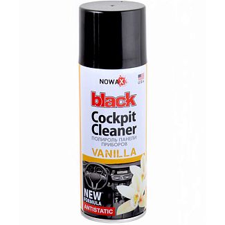 Полироль для пластика "ваниль" 200мл Black Cockpit Cleaner NOWAX