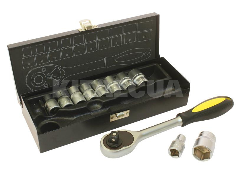 Набор 6-гранных головок с трещеткой 11 предметов 1/2" STARLINE (S NR JJMT11) - 2