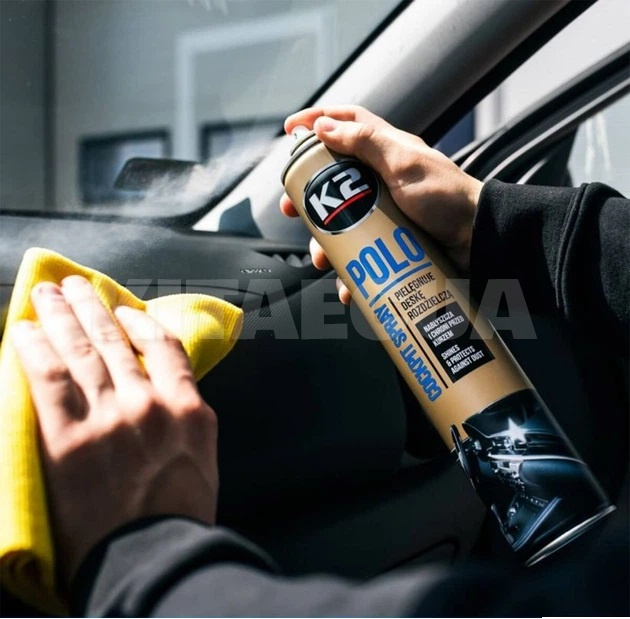 Полироль для пластика "новое авто" 750мл POLO COCKPIT SPRAY K2 (K407FA1) - 3