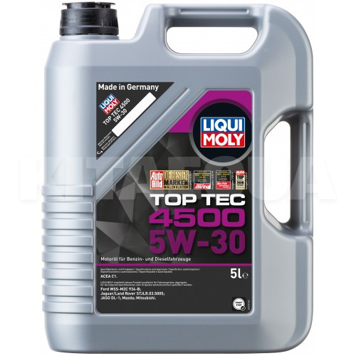 Масло моторное синтетическое 5л 5W-30 Top Tec 4500 LIQUI MOLY (2318)