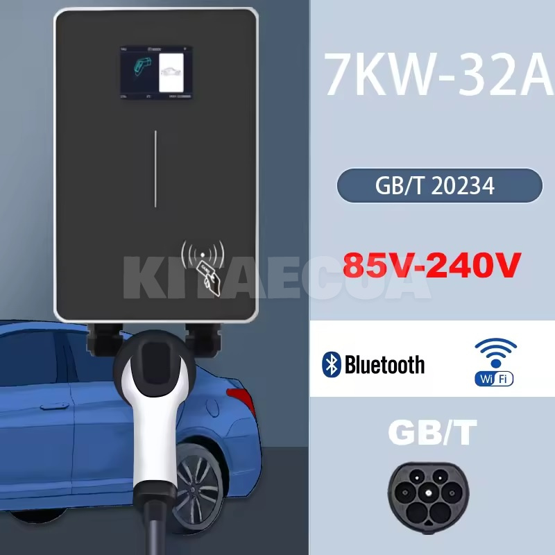 Зарядка для электромобиля GB/T 7 кВт 32А 1-фаза Wi-Fi JIGU (JG7-32-1PH-GBT-CS-WF) - 4
