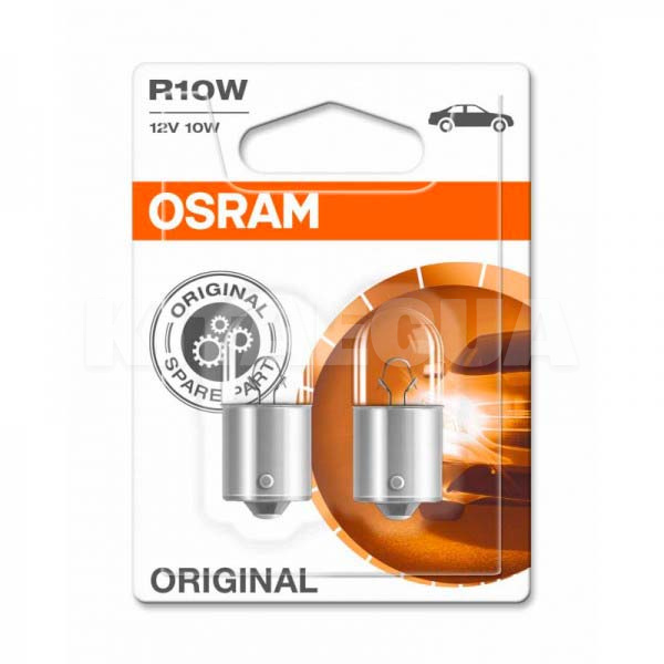 Лампа розжарювання R10W 10W 12V standart Osram (5008-BLI2)