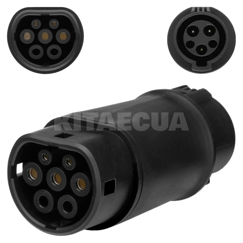 Перехідник 7.4 квт 32А 1-фаза Тype 1 (станція) - Type 2 (авто) OLINK (АС Адаптер Type 1 - Type 2)