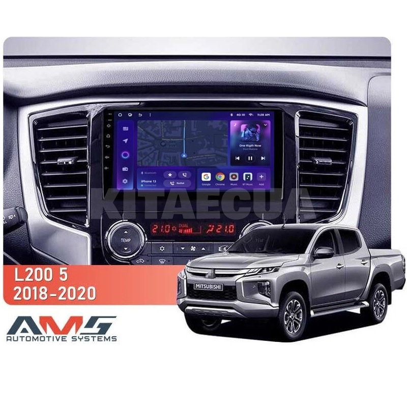 Штатна магнітола MOSS M3 4+32 ГБ 9" Mitsubishi L200 5 2018-2020 (F1) AMS (50551) - 2