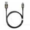 Кабель USB Lightning 2.4A 1м Dense Metal чорний PROOVE (504960001)