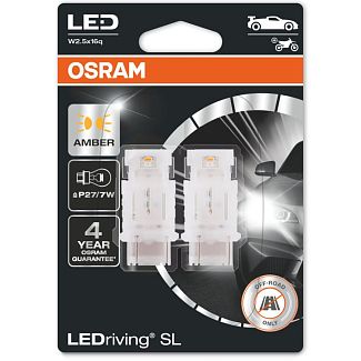 LED лампа для авто LEDriving SL W2.5x16q 1.9W amber (комплект) Osram