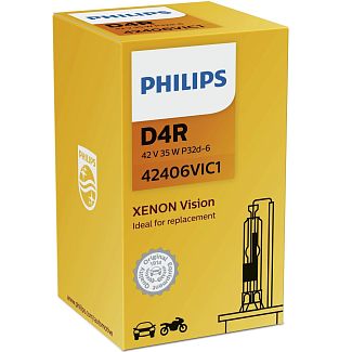 Ксеноновая лампа D4R 35W 42V (P32d-6) Vision PHILIPS