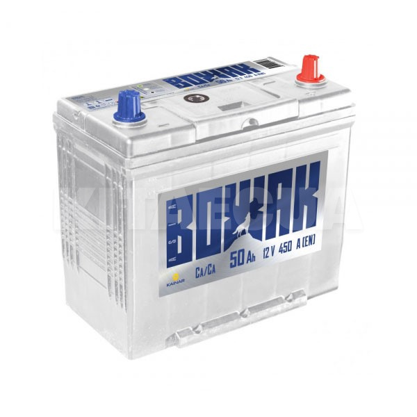 Аккумулятор автомобильный 50Ач 450А "+" справа ВОЖАК (550 75 04)