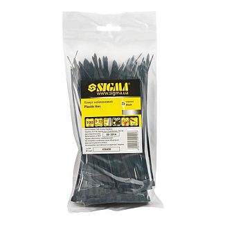 Стяжки черные нейлоновые 7.9×450мм 50шт. SIGMA
