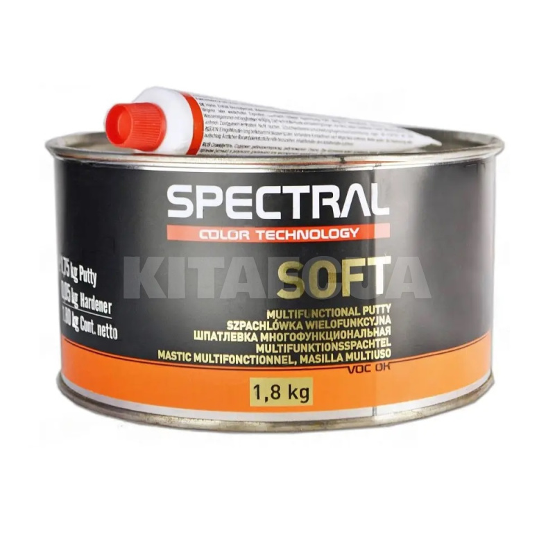 Шпаклевка с отвердителем 1.8кг SOFT Spectral (81245)