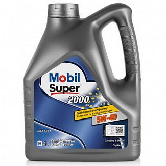 Масло моторне напівсинтетичне 4л 5W-40 Super 2000 X3 MOBIL