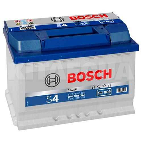 Аккумулятор автомобильный 74Ач 680А "+" слева Bosch (0092S40090)
