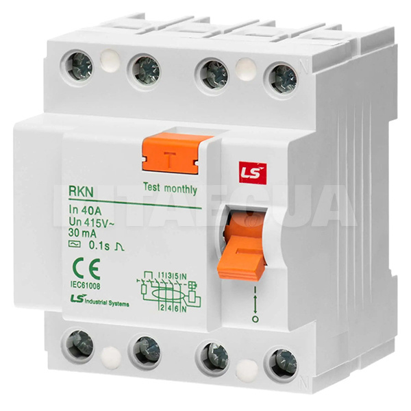 Устройство защитного отключения 40А 6 кА 30мА 4P RKN LS Electric (062400438B)