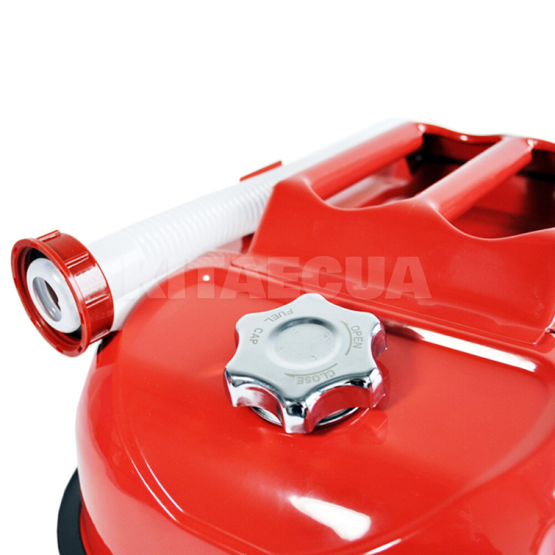 Канистра горизонтальная 20л красная металлическая с антикоррозийной обработкой MAXION (MXAC-LDYGW20) - 4