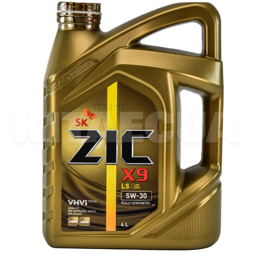 Масло моторное синтетическое 4л 5W-30 X9 LS ZIC (162608-ZIC)