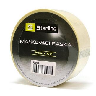 Малярная лента желтая 50 м х 50 мм STARLINE