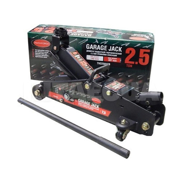 Домкрат гидравлический подкатной до 2.5т (140мм-387мм) с фиксацией ROCKFORCE (RF-TH22501CB) - 2