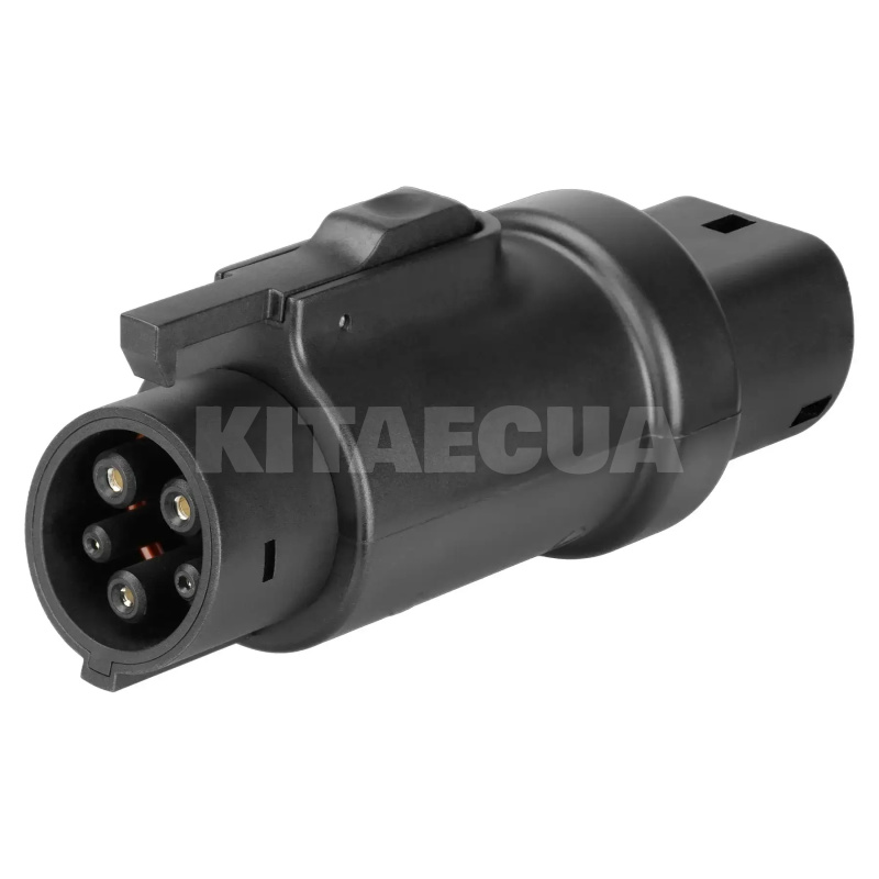 Переходник 7.4 кВт 32А 1-фаза Тype 2 (cтанция) - Тype 1 (авто) с фиксатором OLINK (АС Адаптер Type 2 - Type 1 з фіксатором) - 6