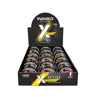 Ароматизатор "мікс" 40гр Organic X Active MIX №1 18шт Winso